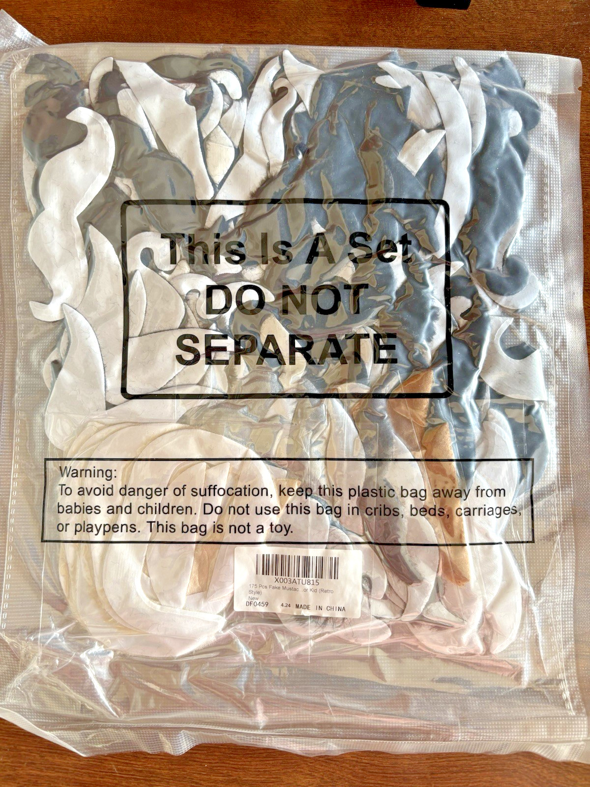 175 PIECES STICK ON FAKE MUSTACHES FOR ANY OCCASION BRAND NEW