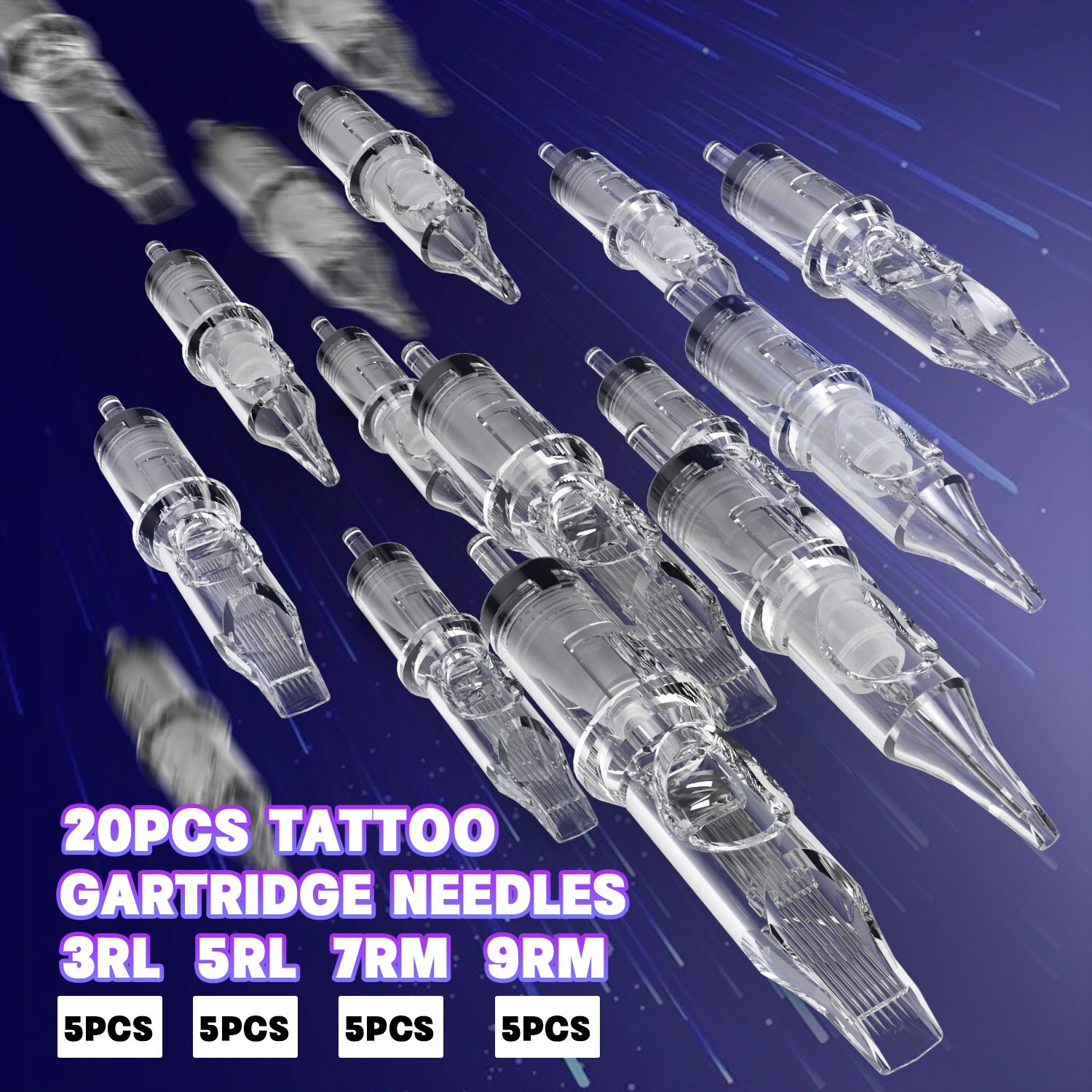 YILONG Wireless Tattoo Pen Machine Kit Complete with Power Supply Needles Inks