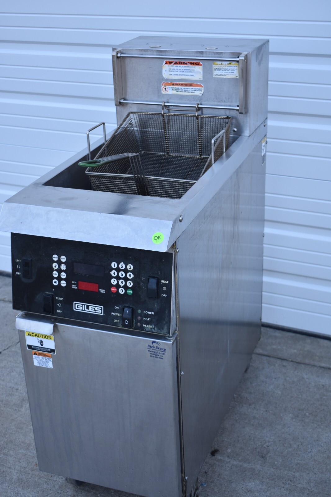 GILES GBF-50 ELECTRIC 50LB FRYER