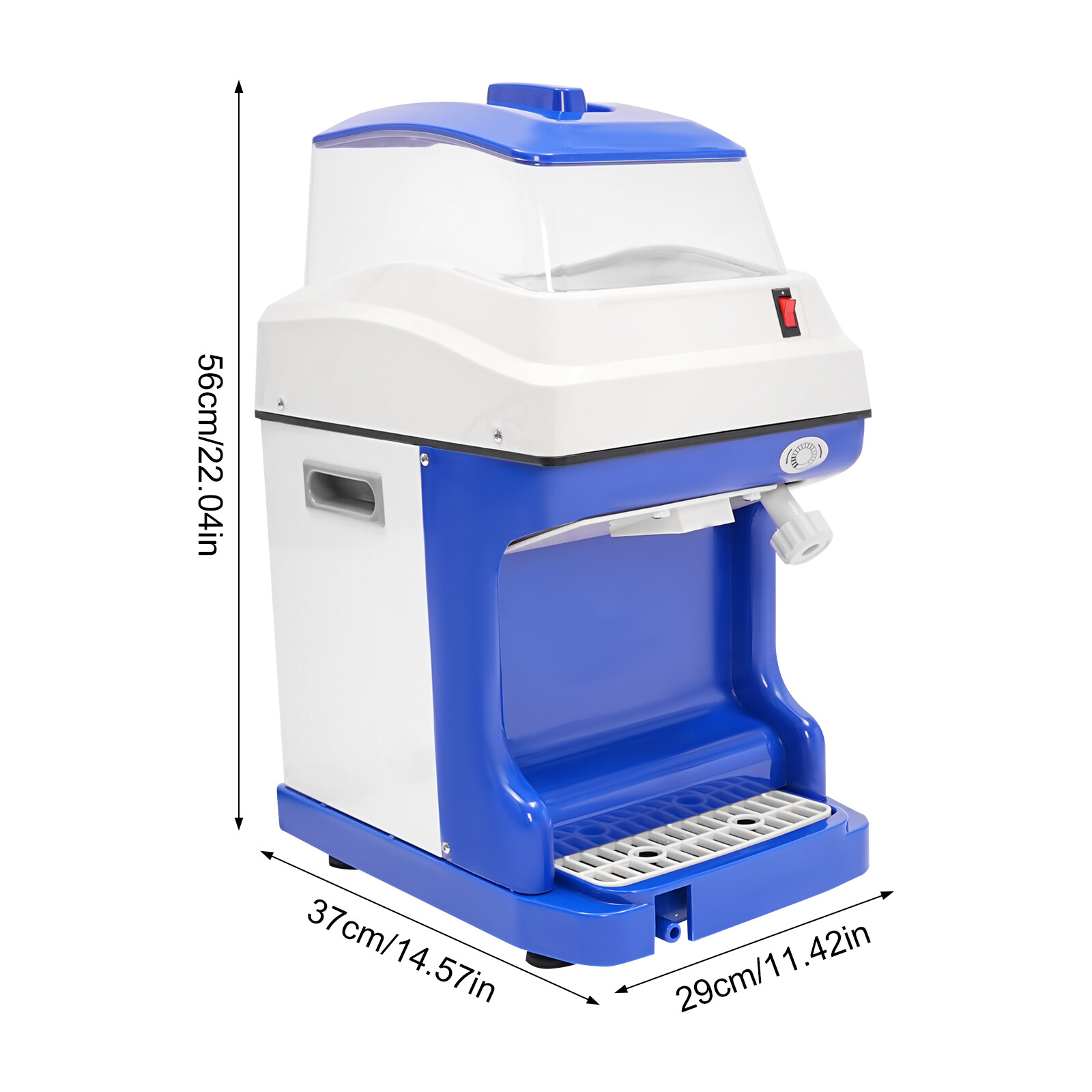 220.46-264.55LBS/H Commercial Ice Shaver Electric Snow Cone Machine Ice Crusher