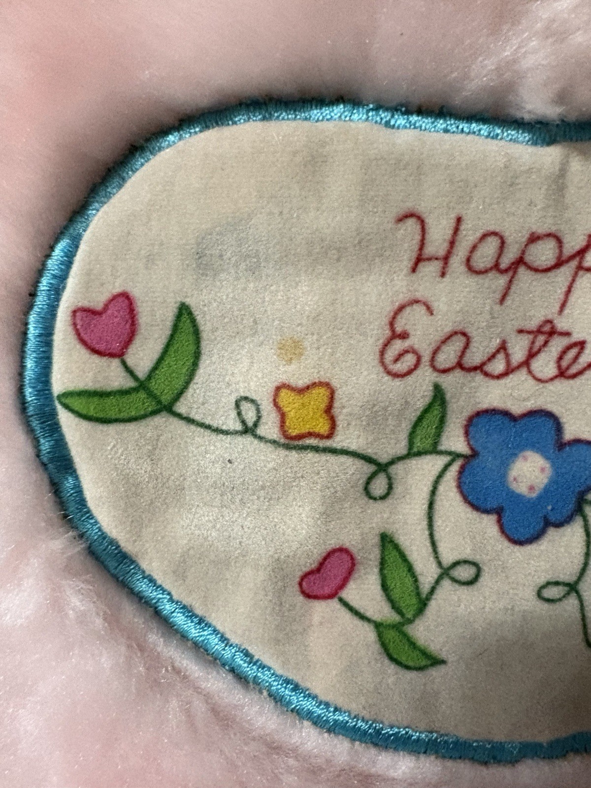 vintage woolworth Well-Made Toy Easter Bunny Plush Stocking