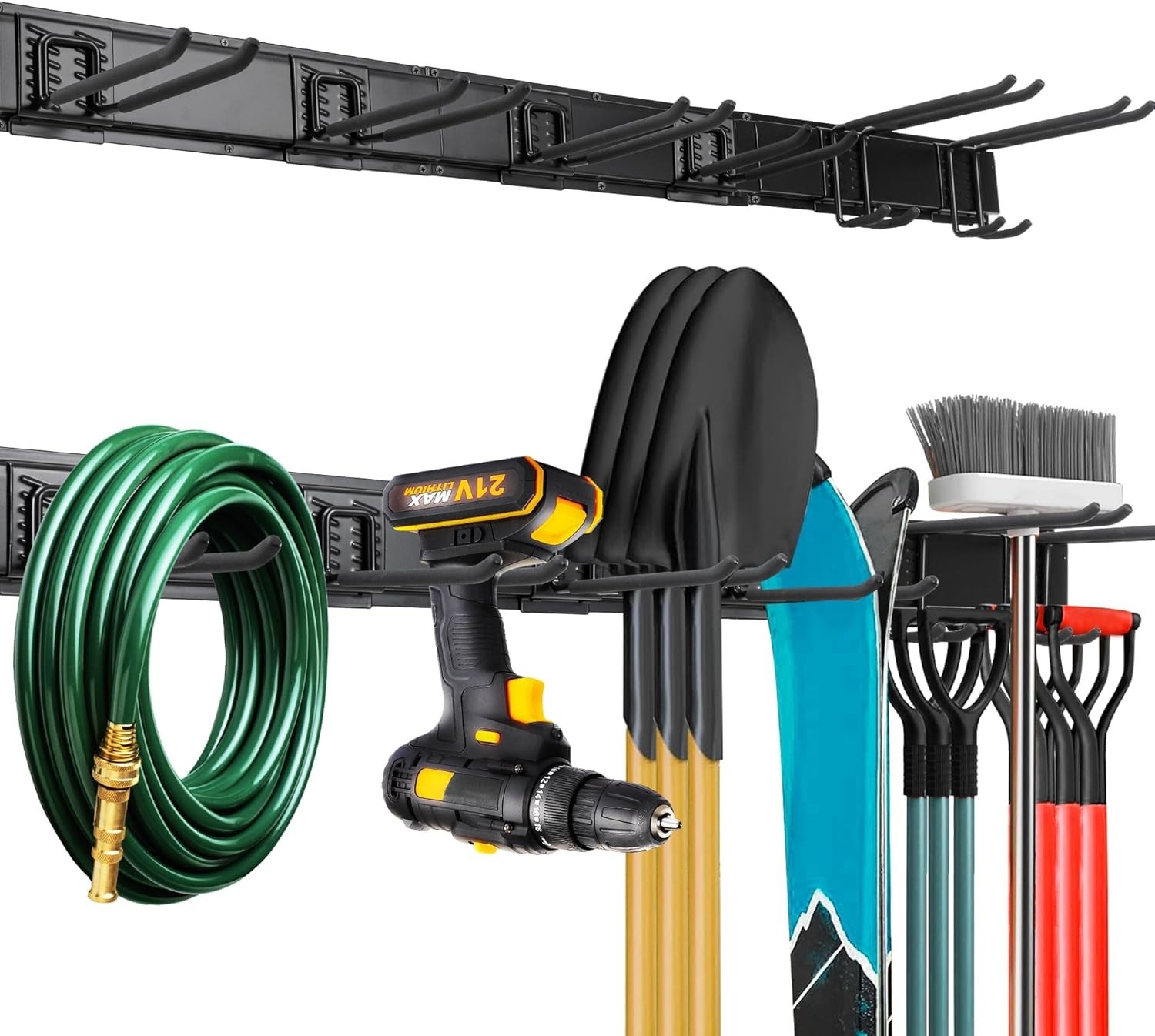 Garage Wall Tool Rack,Garage Organization, Garage Garden Tool Organizer Wall ...