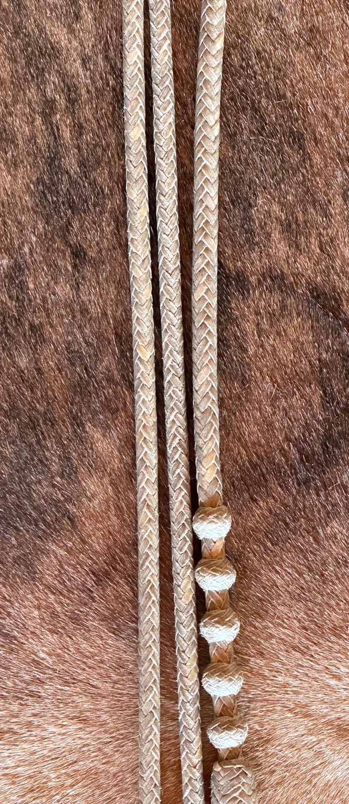 COWBOY Vaquero New 12 Plait WEIGHTED RAWHIDE ROMAL REINS By Steve Guitron Cowboy