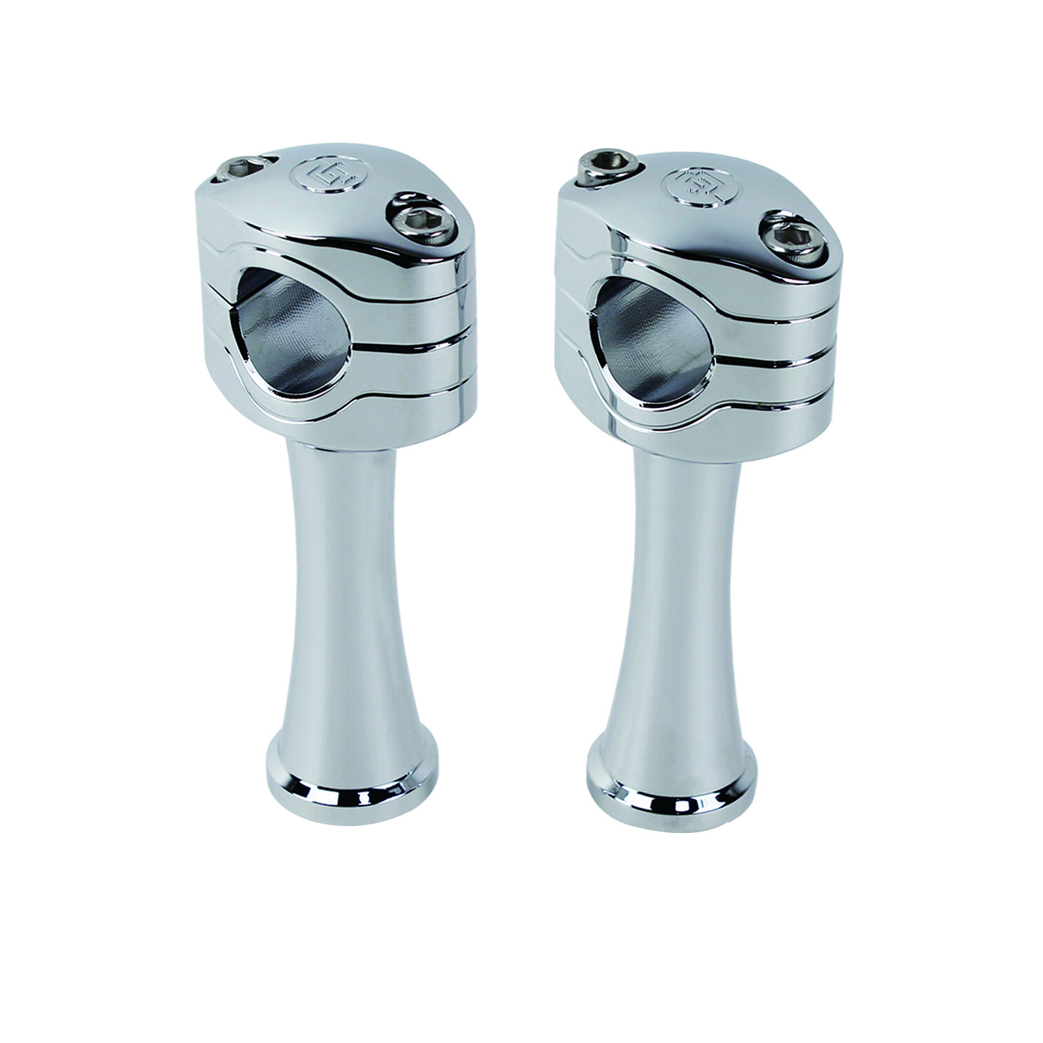 Aluminum 4.3'' Risers 1.0" Handlebar Clamps for Harley Softail FXST FXBB Dyna