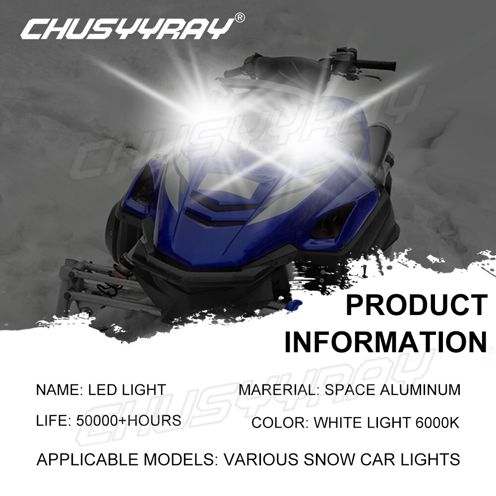 Ultra Bright LED headlight bulb for 2009 Ski-Doo Summit 500SS Everest: High/Low