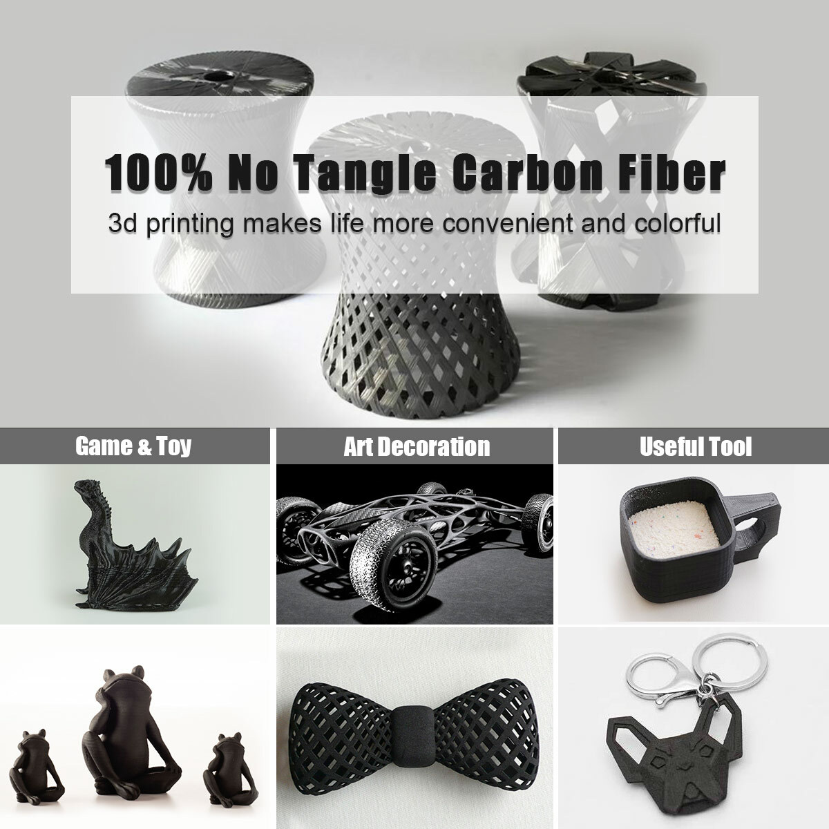 SUNLU 1KG 3D Filament PLA/PLA Matte/PLA Meta/PLA+/ABS/PETG/SILK 1.75mm TPU-500g