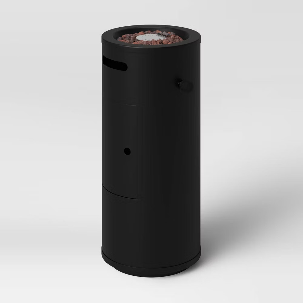 Threshold 22" Metal Portable Propane Gas Outdoor Fire Column Pit