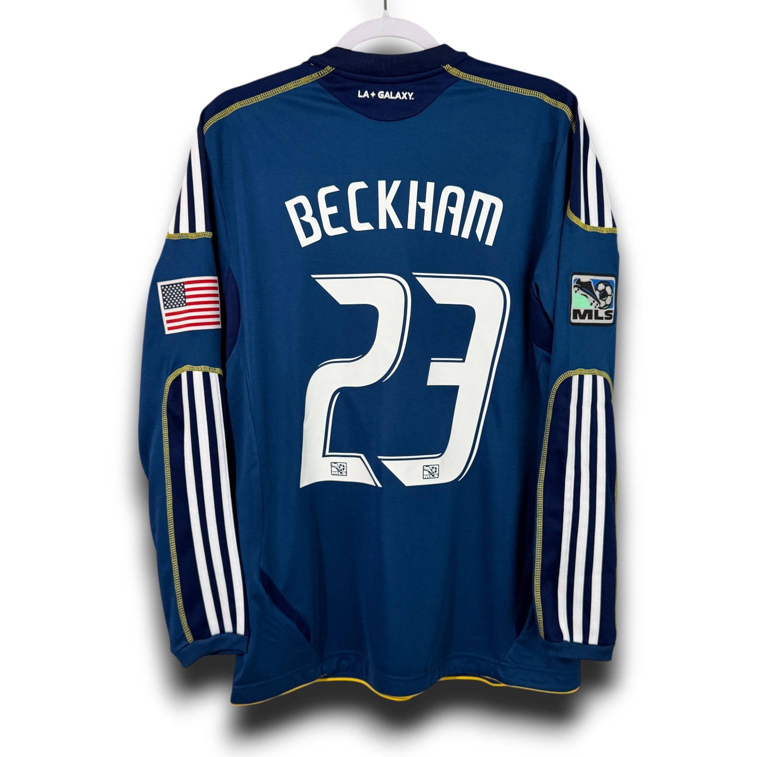 LA Galaxy 2011/2012 Away Long Sleeve Jersey - Beckham #23