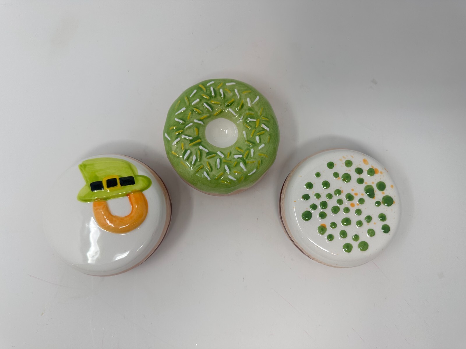 Lucky Lane Set of St Patrick's Faux Donuts, Cupcakes, or Cookies, NEW