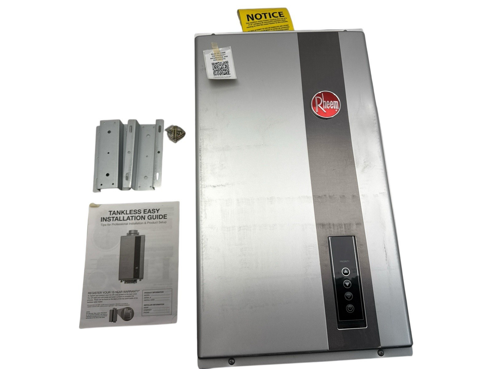 Rheem Natural Gas Indoor Tankless Water Heater SMART 9.5 GPM ECO200DVELN-3 (OB2)