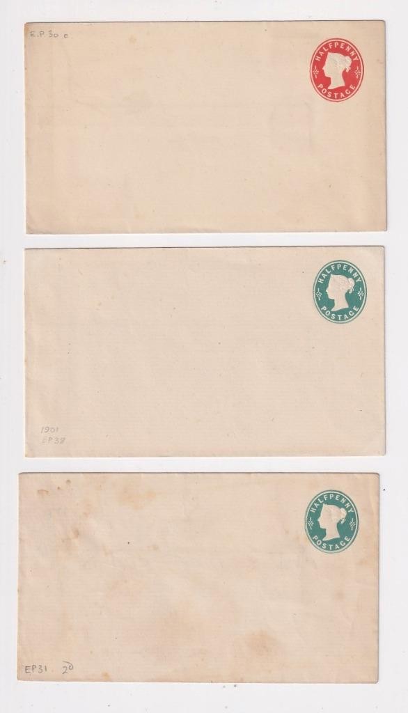 GB QV, EDVII, GV, GVI, QEII x 145 Stationery Registered, Envelopes, Lettercards.
