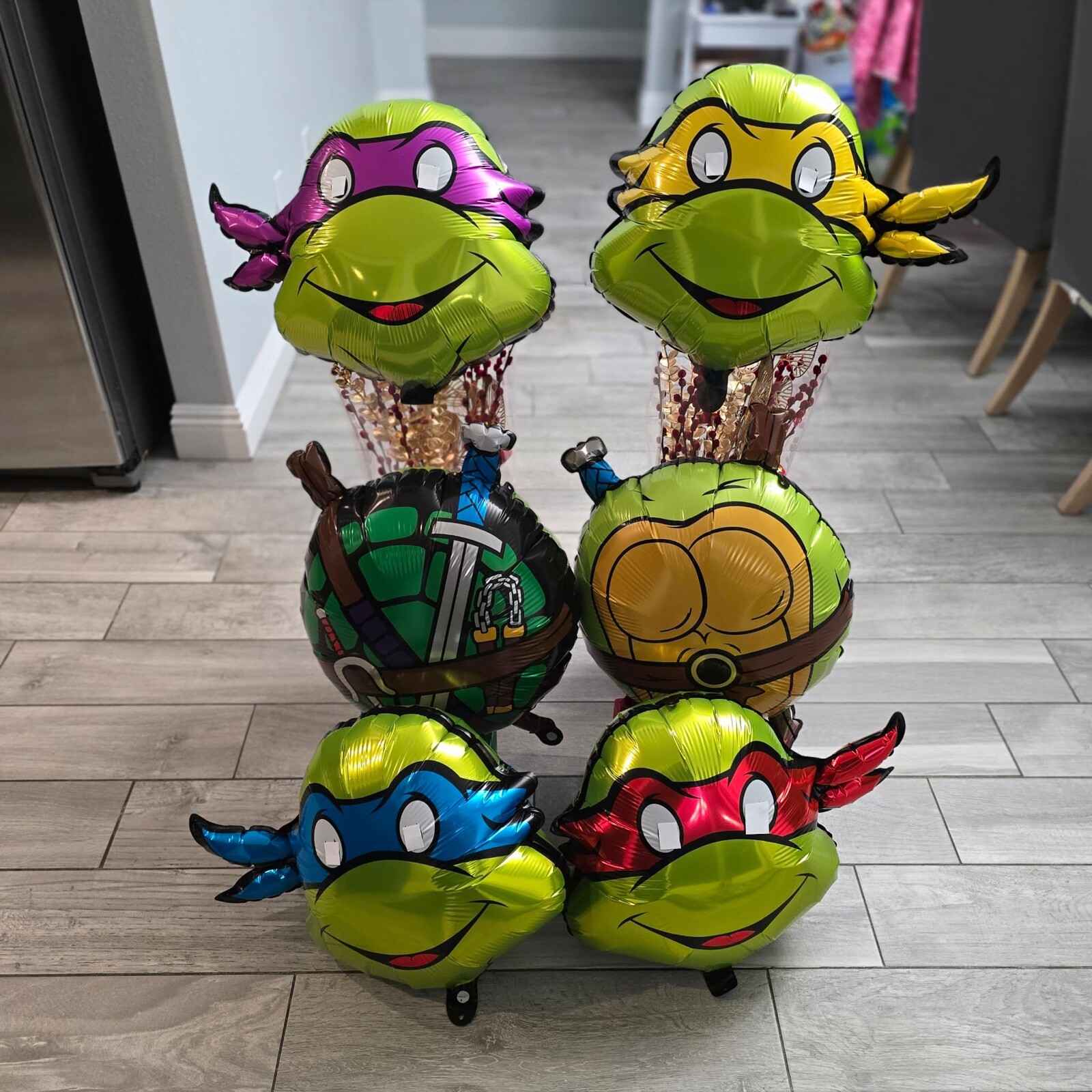 TEENAGE MUTANT NINJA TURTLES foil balloon birthday party supplies decoration