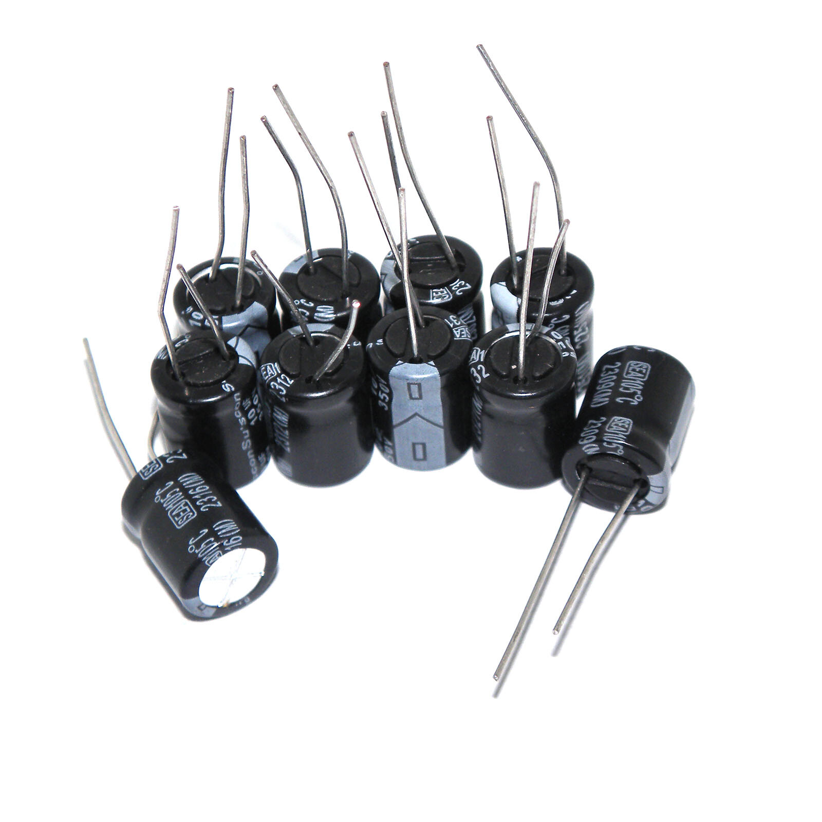 10x 10UF 350V Electrolytic Capacitors 350V10UF 10x13 mm