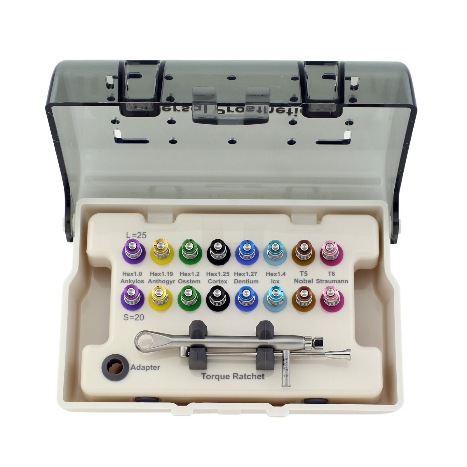 Universal Implant Prosthetic Kit Screwdriver Hex Driver Torque Wrench 3i Astra