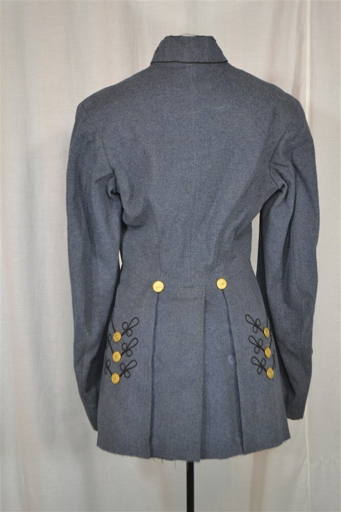 antique Civil War uniform jacket chest 34 Cadet blue wool 19thc original VMI