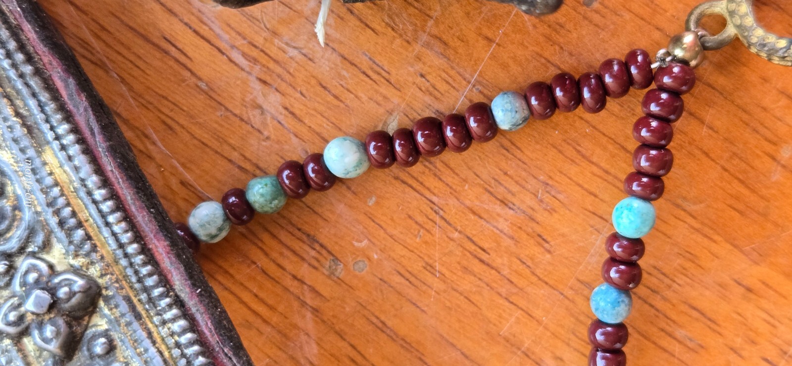 Antique Tibetan Flint Pouch Mechag Chuckmuck Case Tibet Beads