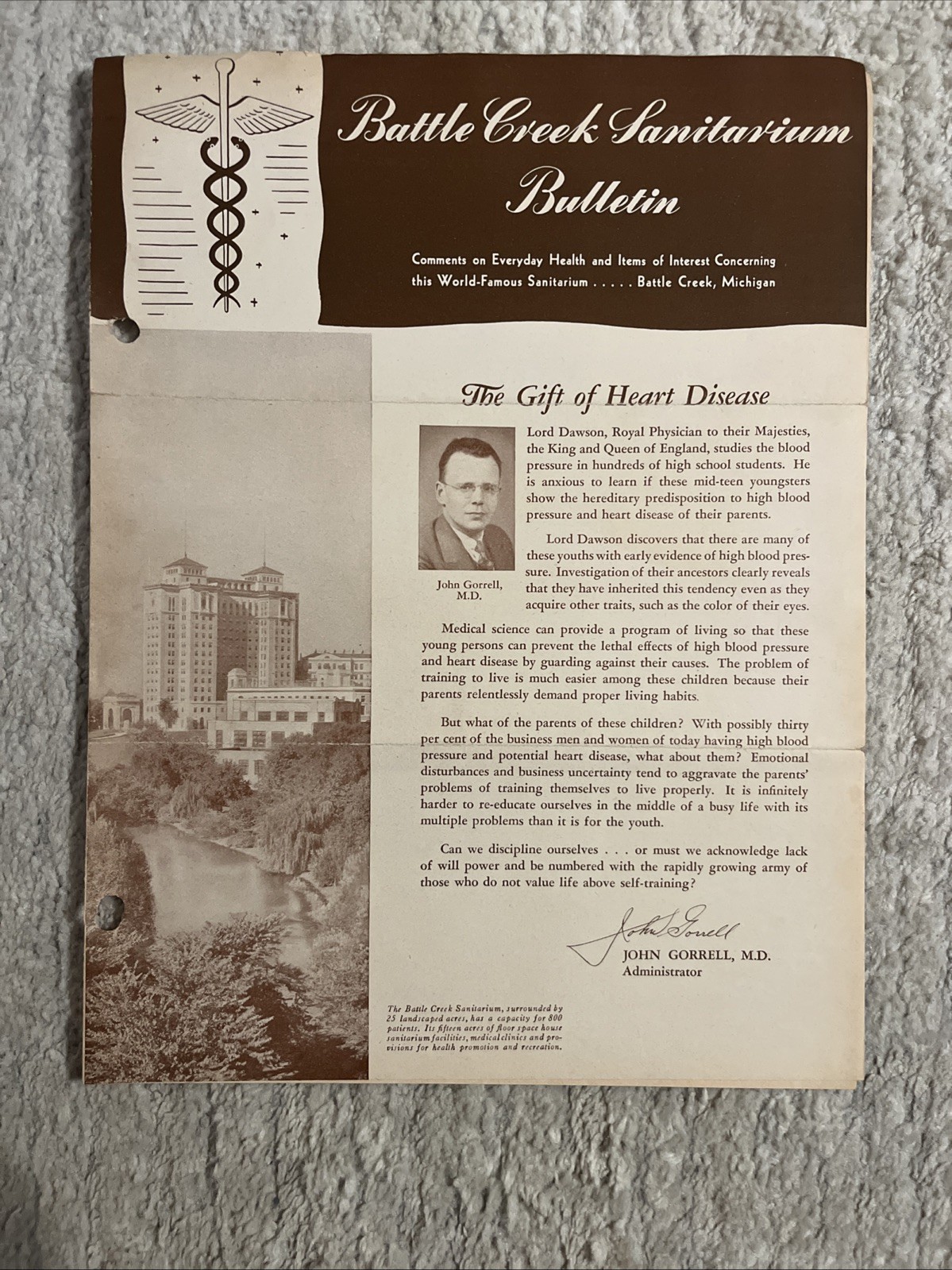 Battle Creek Sanitarium Newsletters