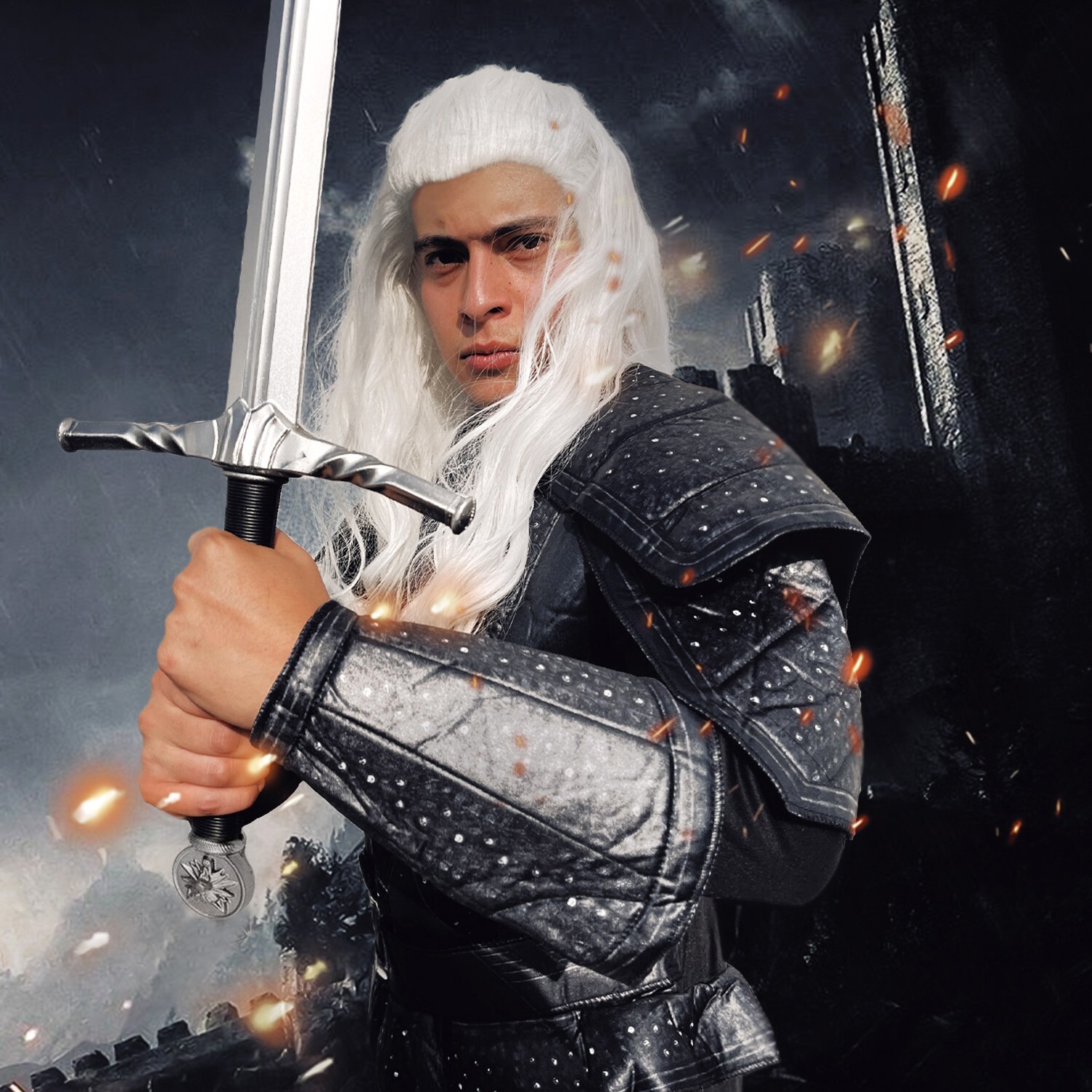 41" Foam Sword Medieval Style Includes Black Sheath Perfect for Halloween