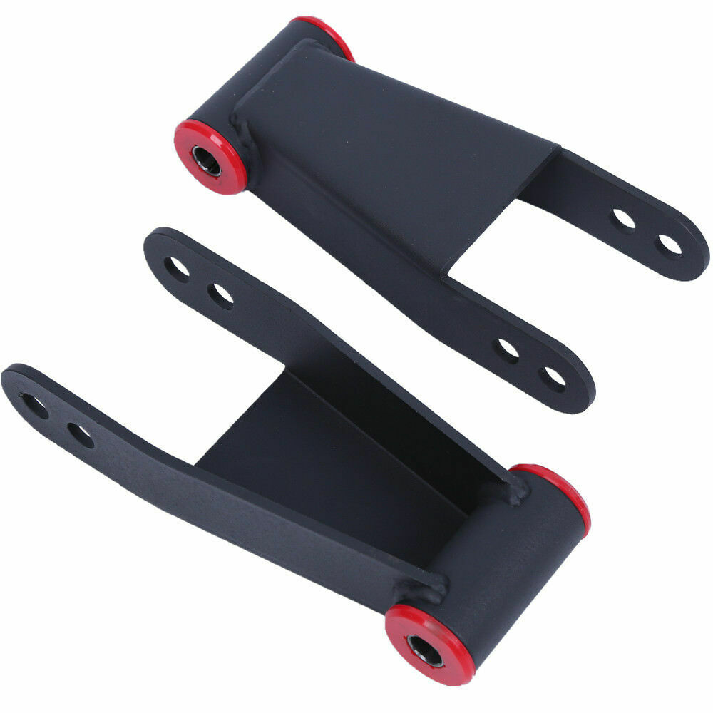 For 2004-2014 Ford F150 2"-3" Drop Lowering Shackles Adjustable Leveling Kit