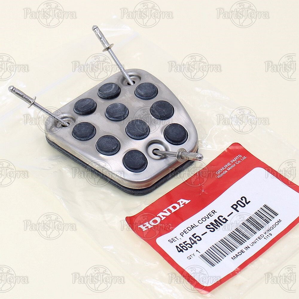 OEM Honda Civic Accord Acura RSX Clutch & Brake Pedal Cover 46545-SMG-P02 - 2 pc