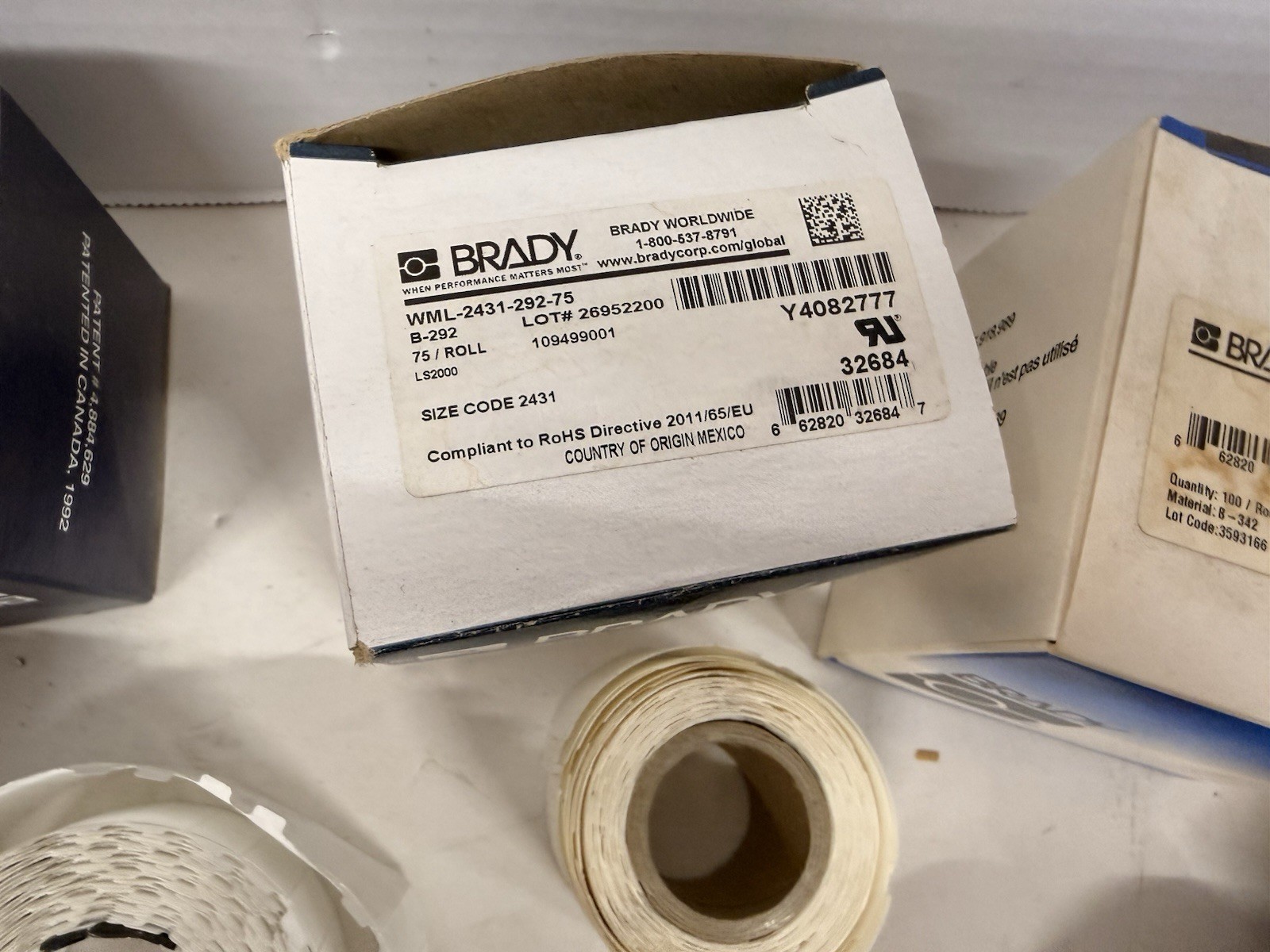 LOT OF BRADY WIRE MARKERS CLIP-SLEEVES, LABELS AND MORE BIG LOT--NEW