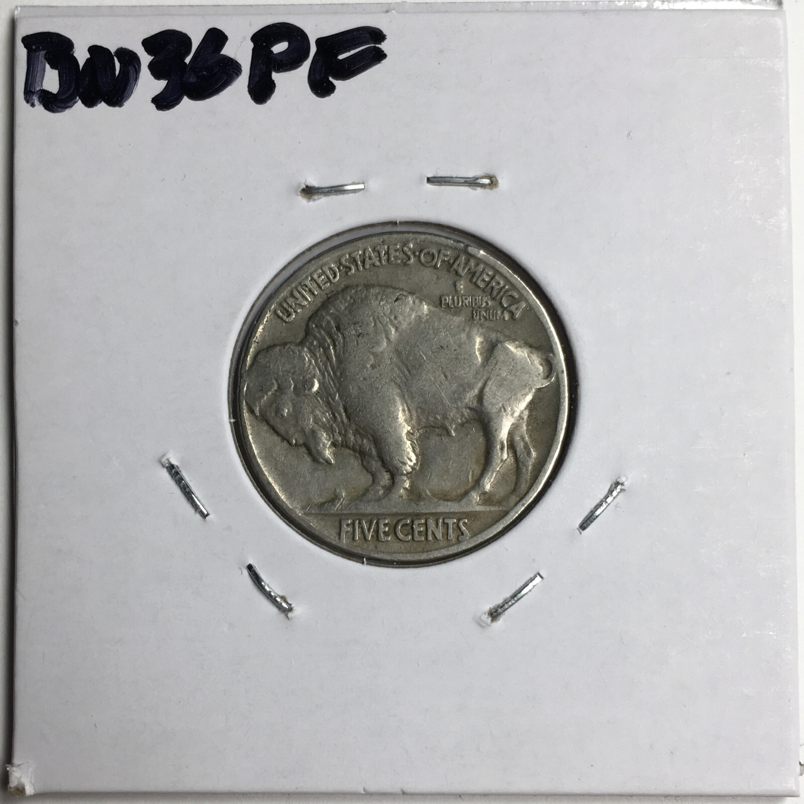1936 United States Buffalo Nickel - Fine (F) KM#134 - BN36PF