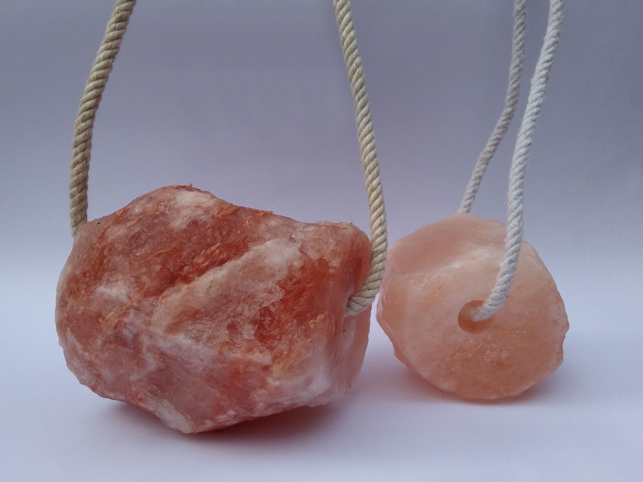 Pack of 2 Himalayan Rock Salt Licks 2 LB Each for Horses - Natural Mineral Block
