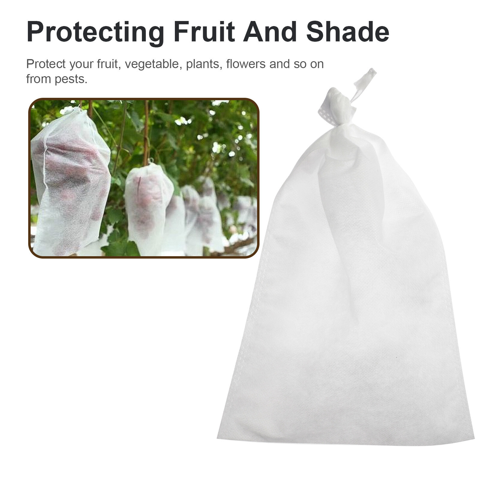 100/200PCS Grape Protection Bags Fruit Vegetable Mesh Bag Anti Insect Waterproof