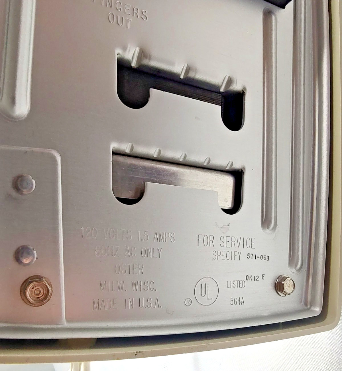 Oster Snowflake Countertop Ice Crusher 564A Coarse Fine Settings Tested Working