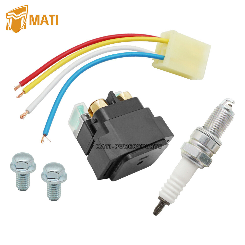 Starter Solenoid Relay & Plug Kit for Yamaha Bear Tracker 250 YFM250 1999-2004