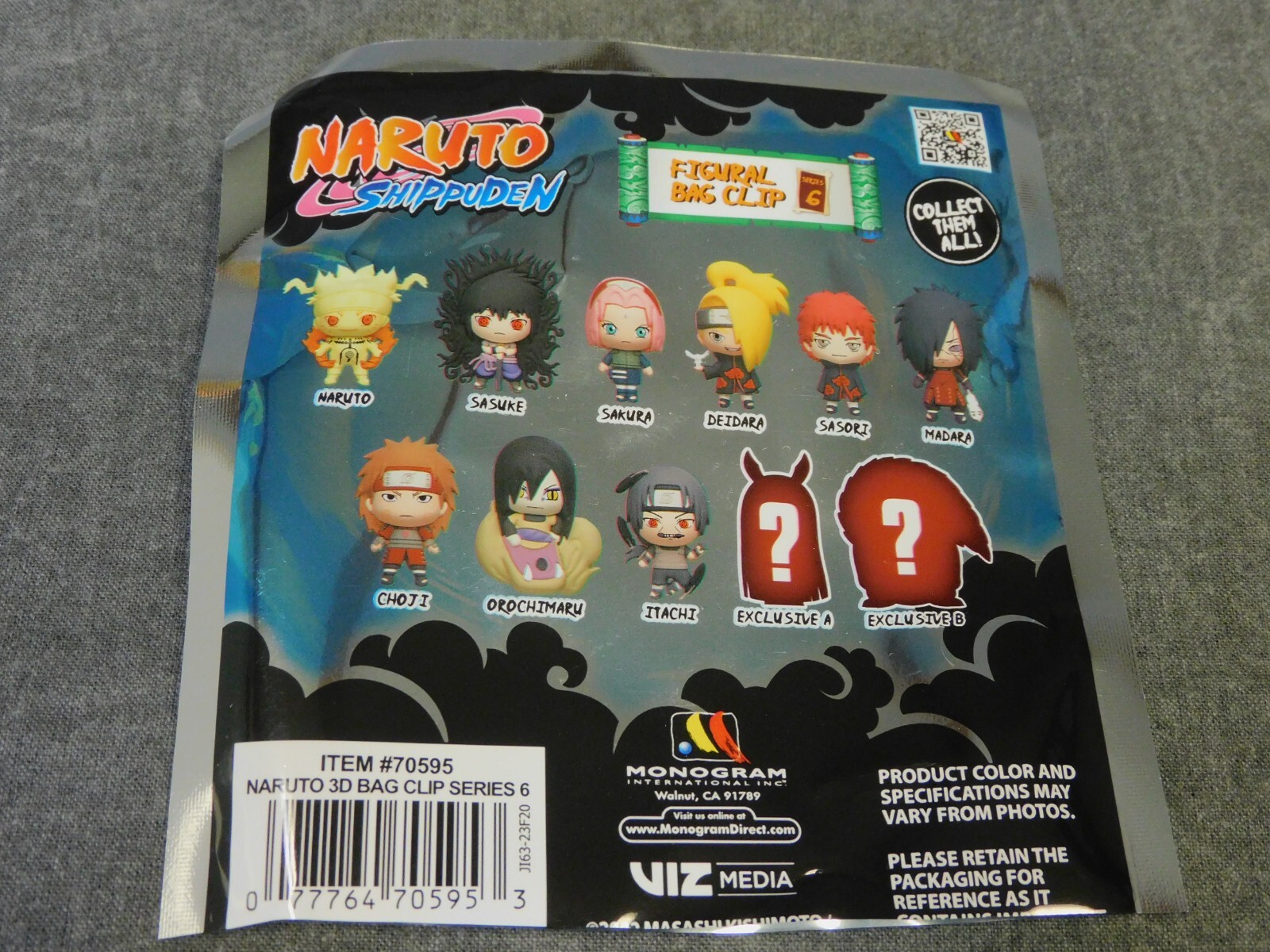 Naruto NEW * Itachi Clip * Series 6 Shippuden Blind Bag Monogram