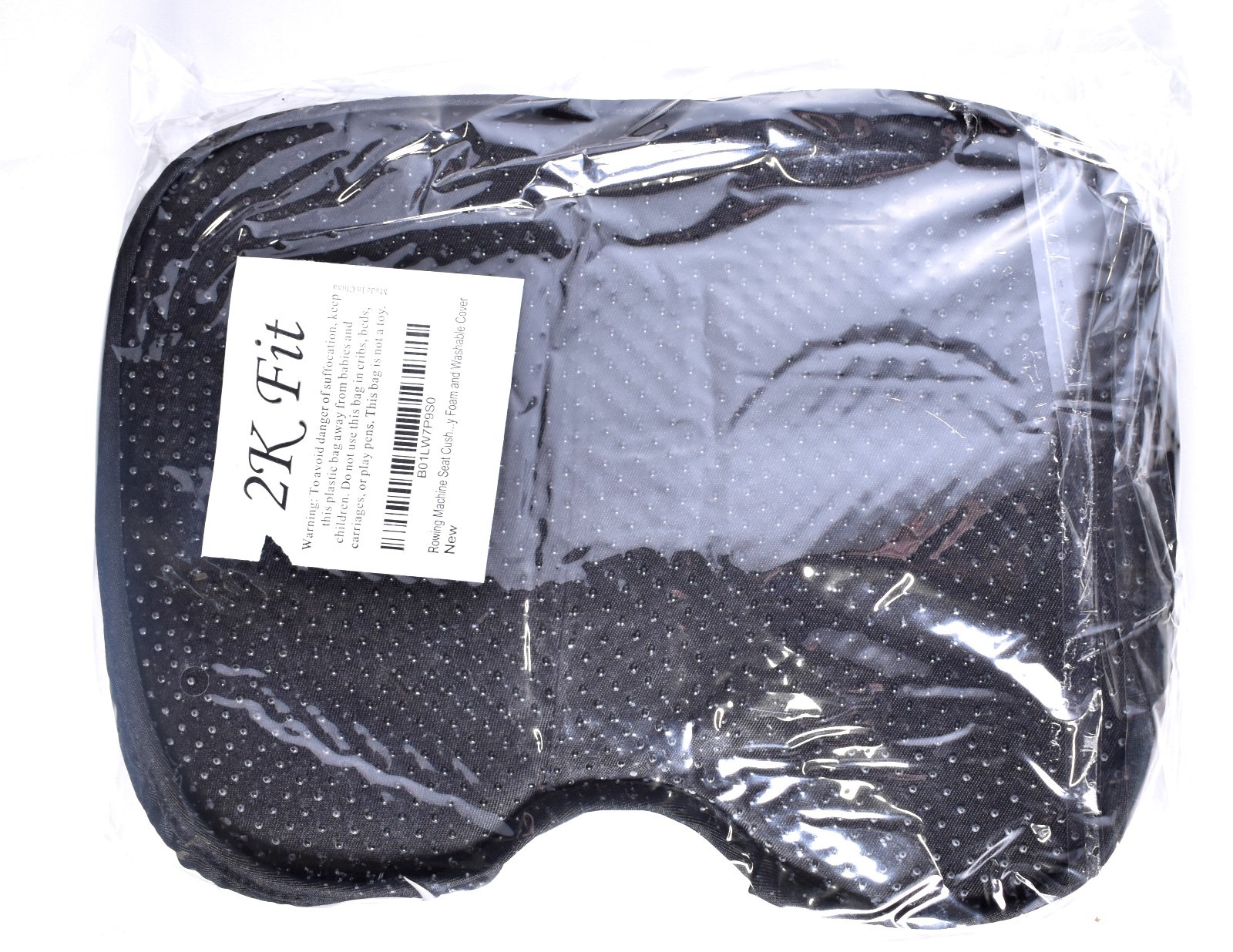 2K Fit Rowing Machine Seat Cushion (Model A) Memory Foam & Washable Cover >NEW