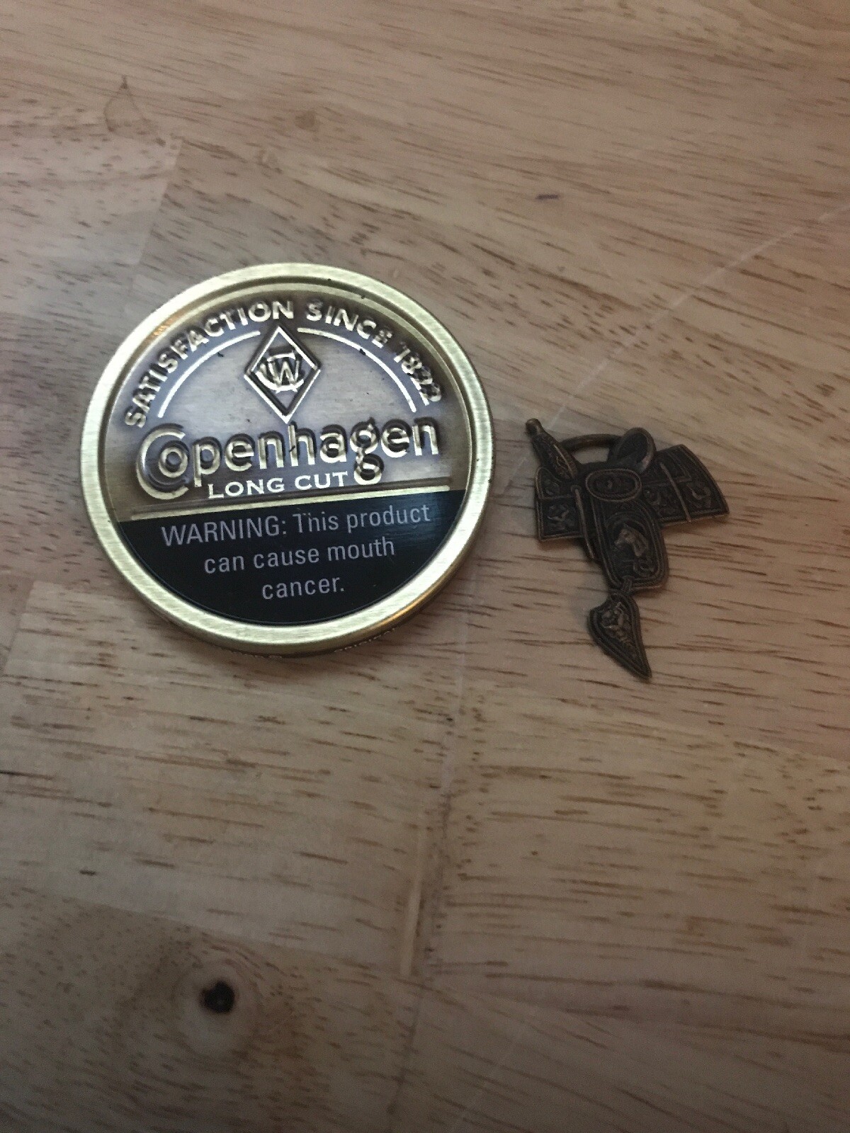 Saddle Watch FOB Western Cowboy Ranch Cowpoke Elko Nevada Horse Equine BRASS