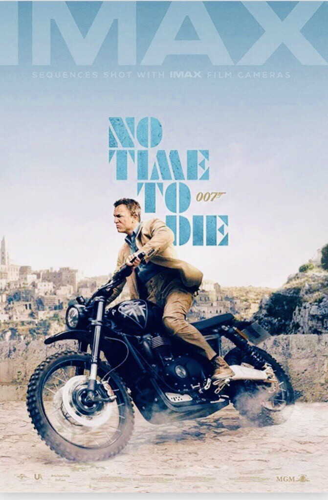 NO TIME TO DIE Original DS Double Sided 27x40 Movie Poster OO7 James Bond IMAX