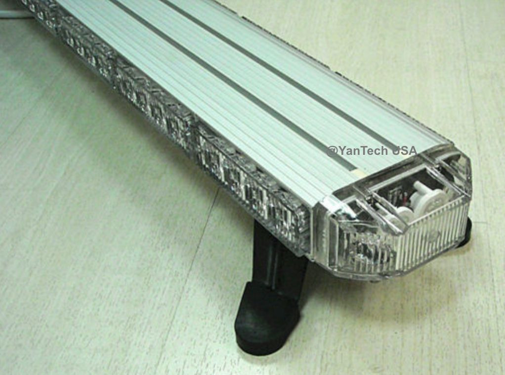 50” Amber LED Light Bar Tow Truck Plow Roll Back Police w/ Take Down&Cargo Light