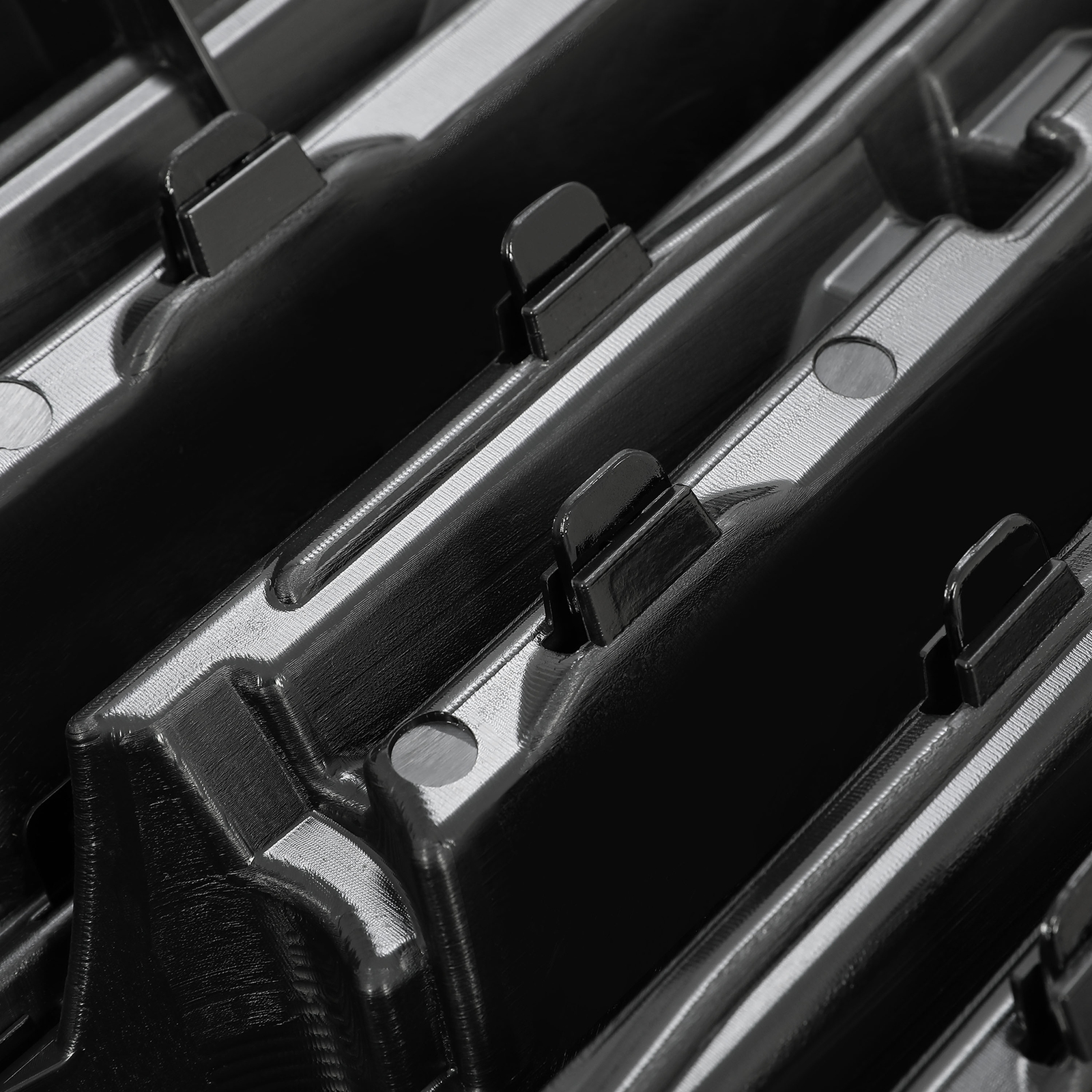 For Ford Explorer 2016 2017 Front Bumper Upper Grille Glossy Black Painted