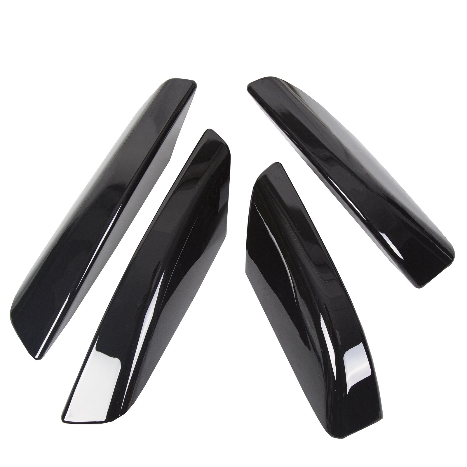 For Toyota 4Runner N210 2003-2009 4PCS Roof Rail Rack End Cover Shell Cap Black