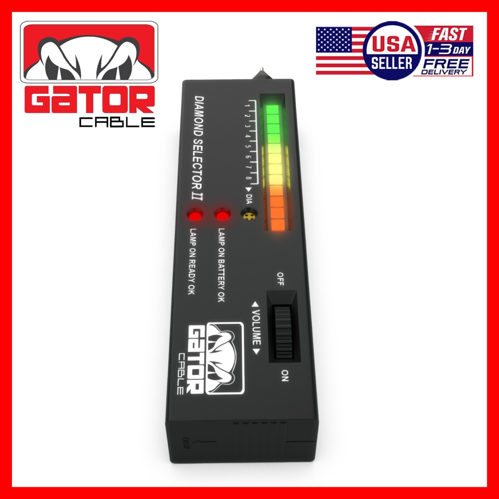 Diamond Gemstone Tester Selector Illuminated Jewelry Testing Tool Pen Portable