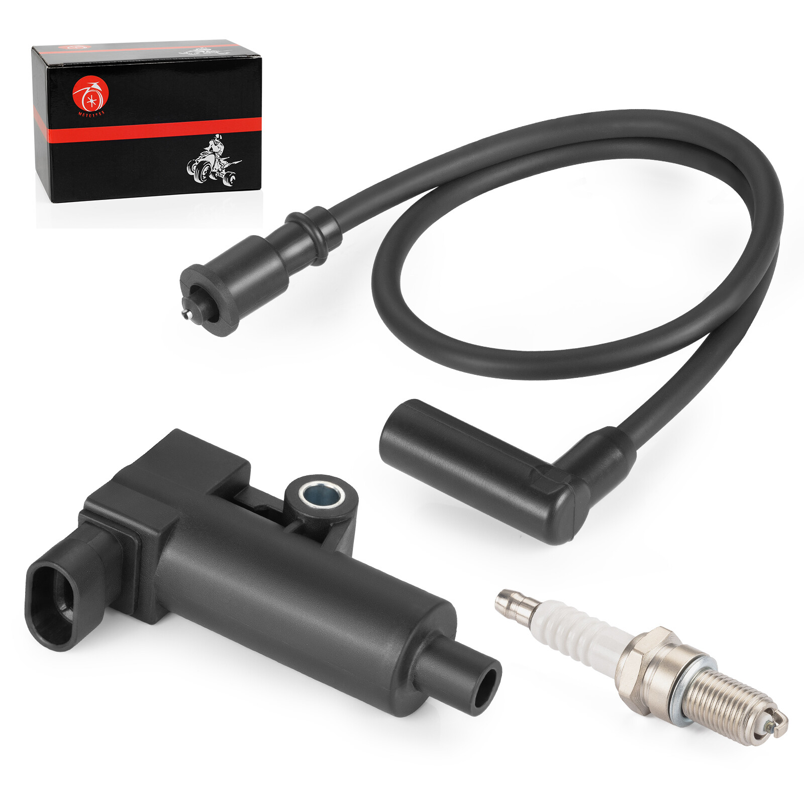 #28198992 Ignition Coil & Spark Plug W/ Wire Cap For Bennche Cowboy 250 400 500