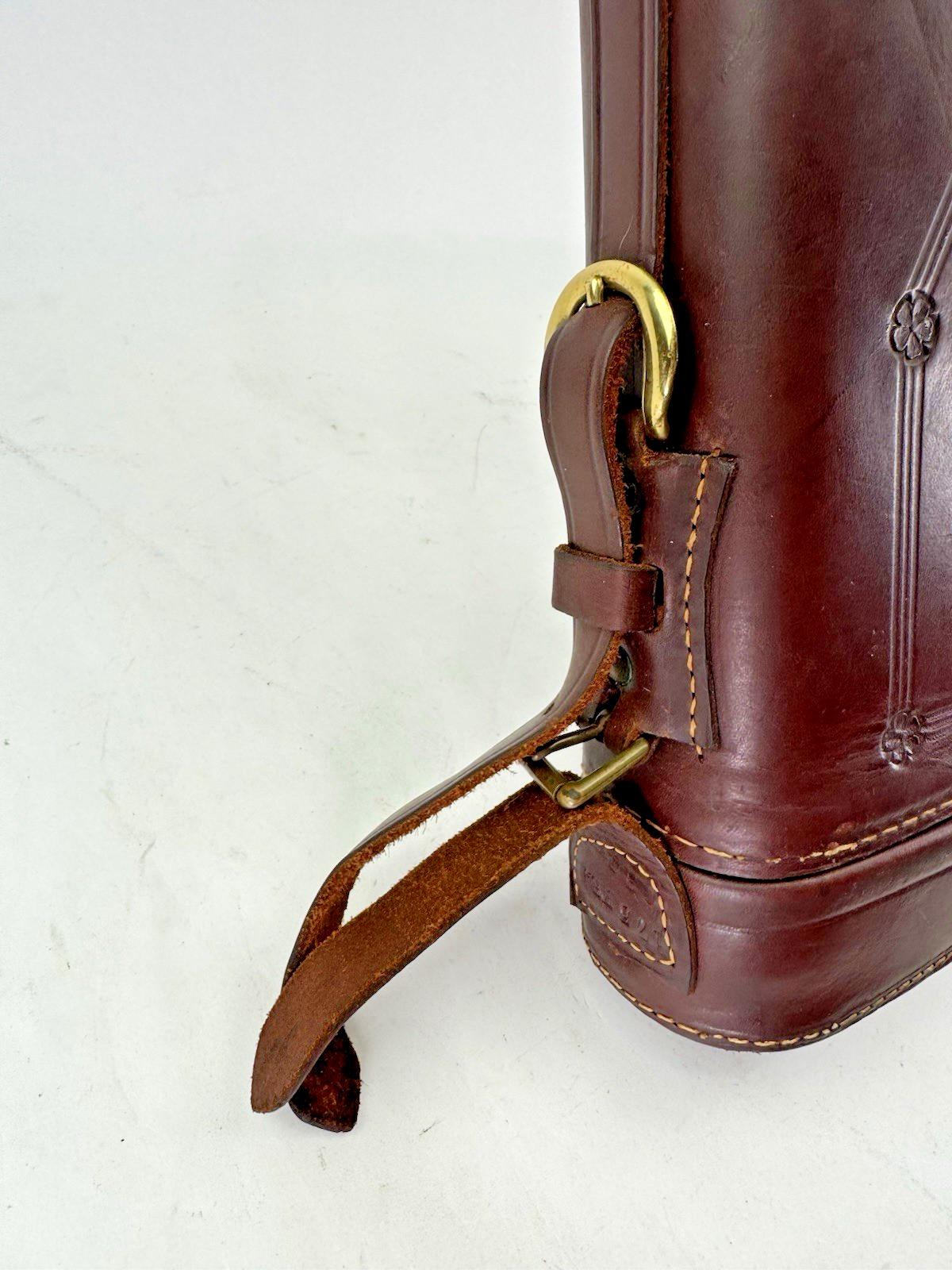 Rare Antique Leg o Mutton Abercrombie Fitch Shotgun Gun Case Leather Tooled