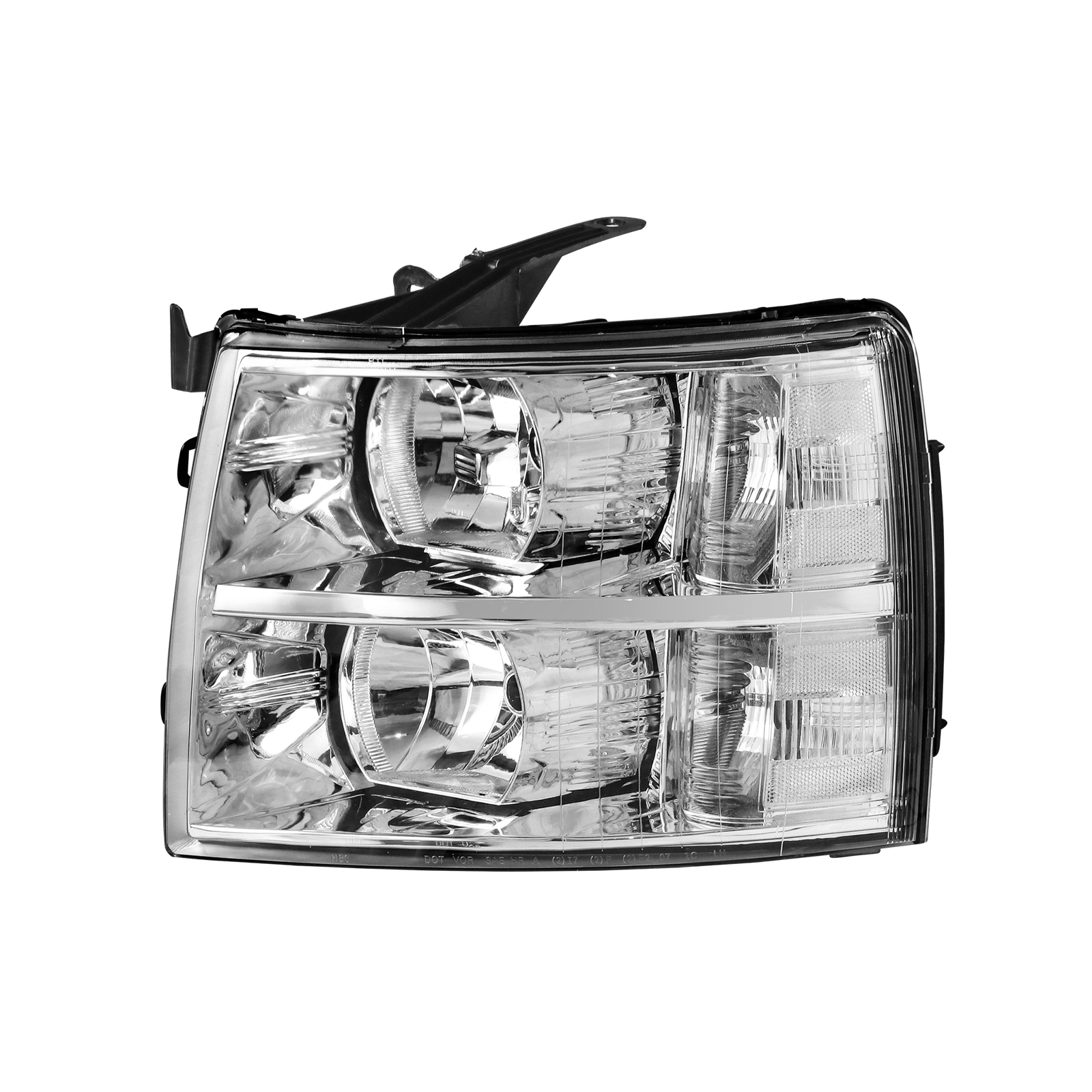 Pair Headlight Assembly w/ Clear Lens For 07-13 Chevy Silverado 1500 2500 3500