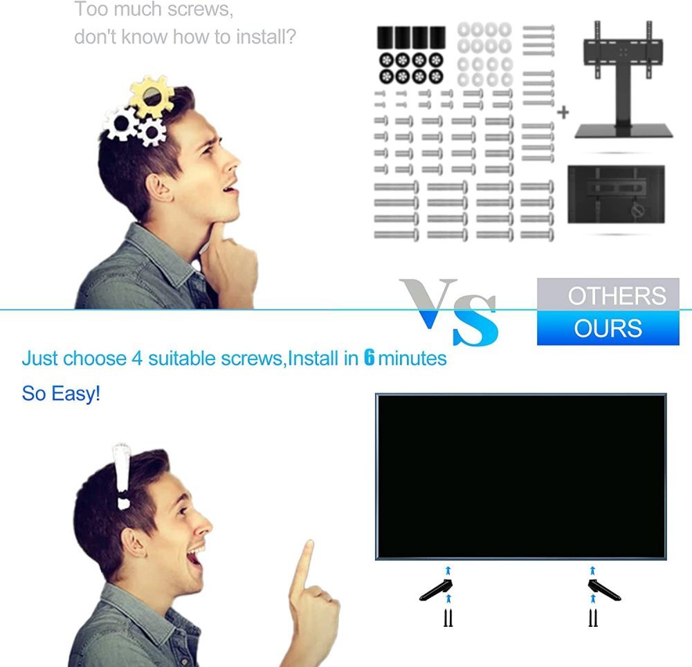 Base Stand for TCL 32" 40" 43" 49" 50" 55" TV Legs, TV Legs for TCL TV Stand