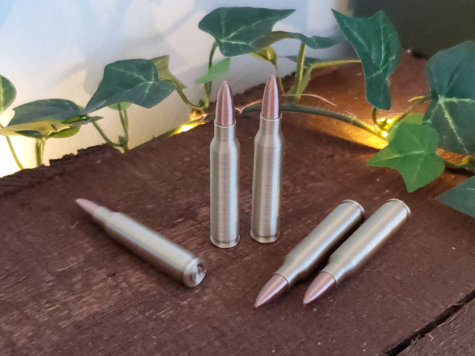 25 - DUMMY .223 5.56x45 Ammunition - Fake Prop Plastic Ammo Cartridge Model