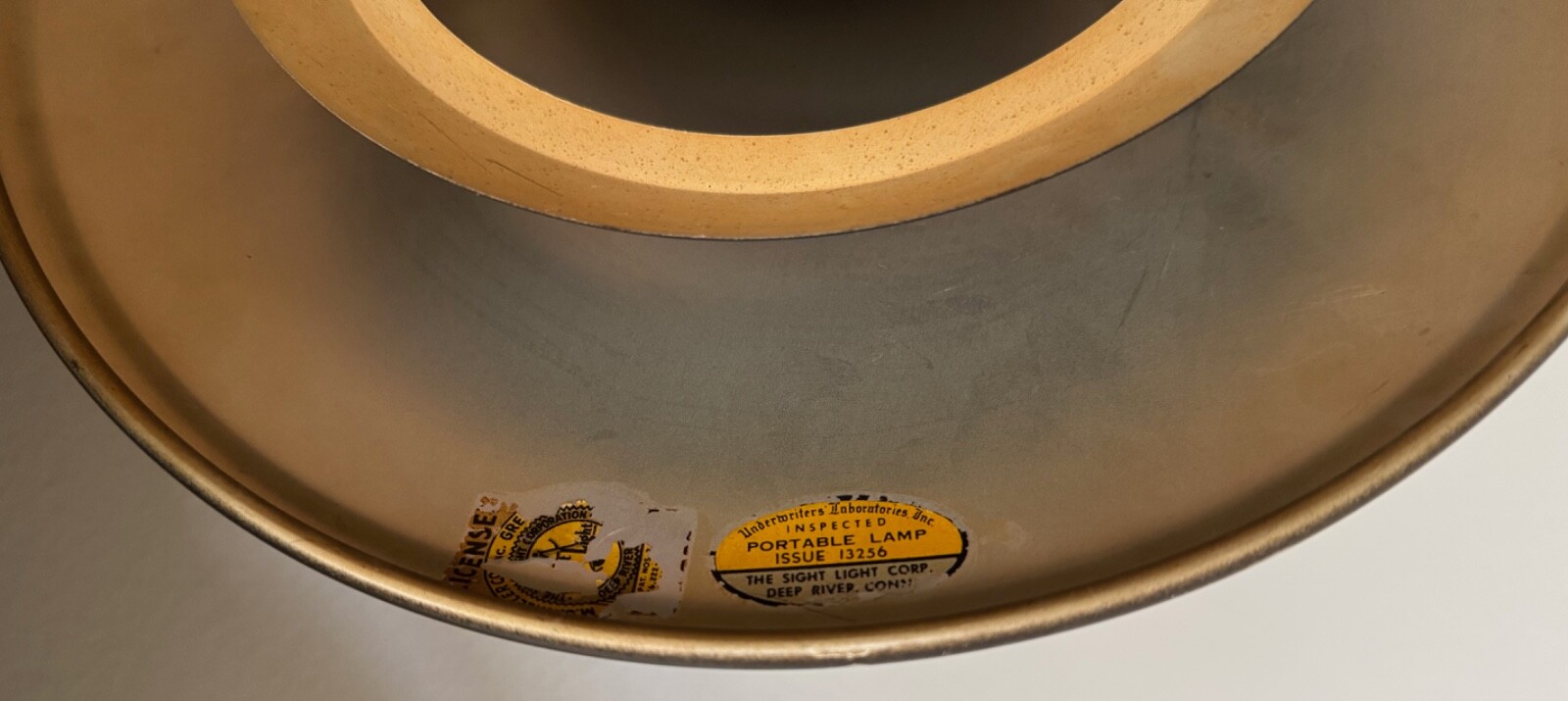 Vintage MCM Black Metal Wheeler Sight Light Cantilever Lamp Mid Century Modern