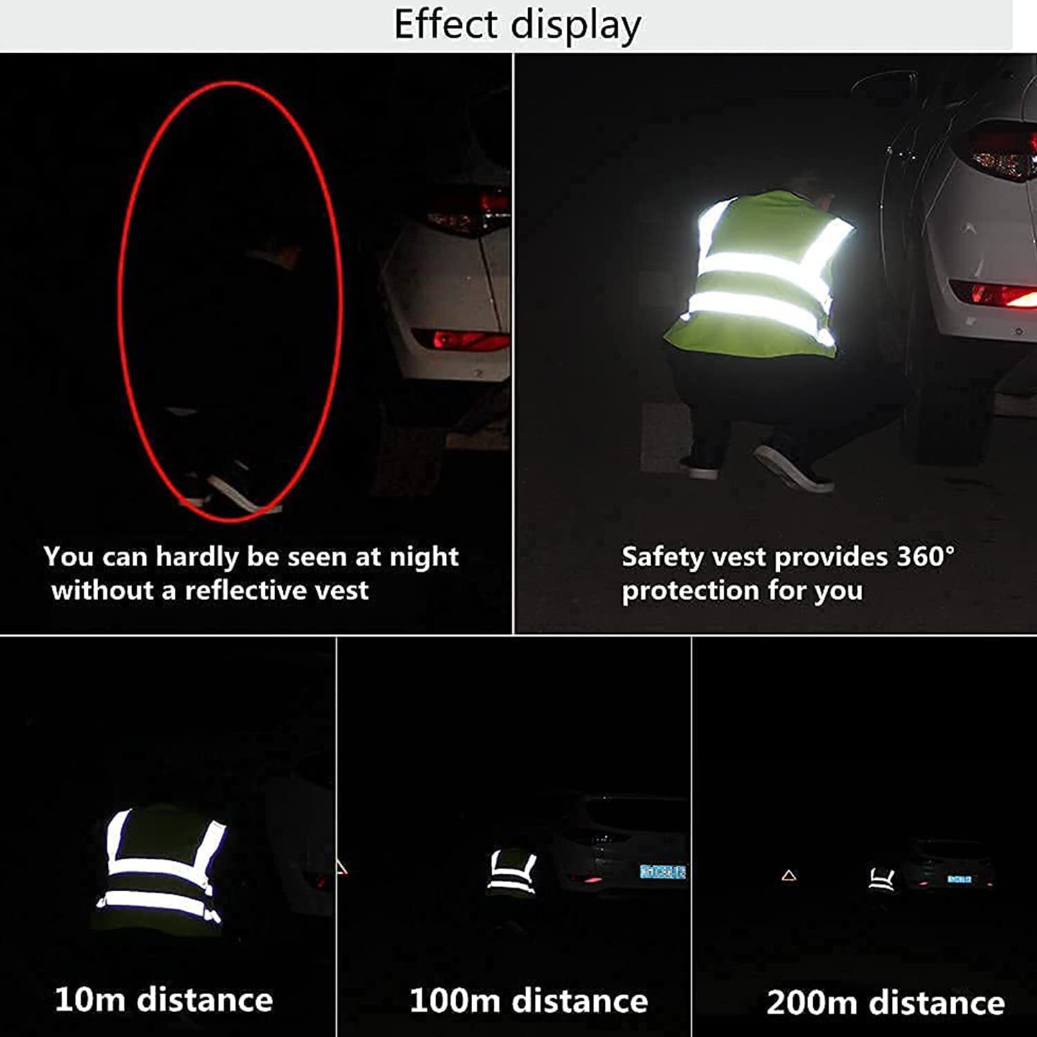 US Safety Work Vest high visibility reflective vest XL