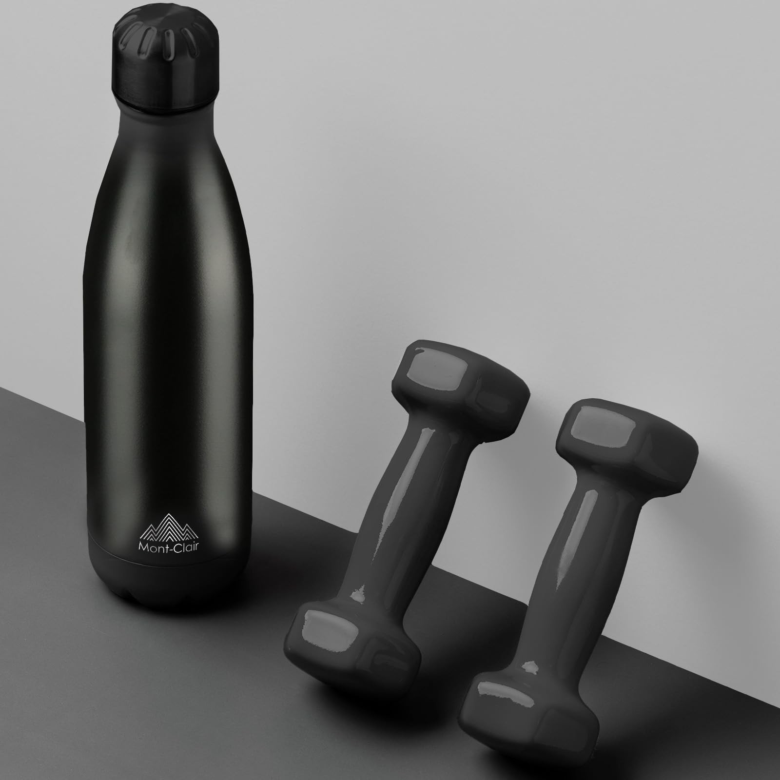 Mont-Clair l'O Stainless Steel Water Bottle, Vacuum insulated - BPA Free, 12h...