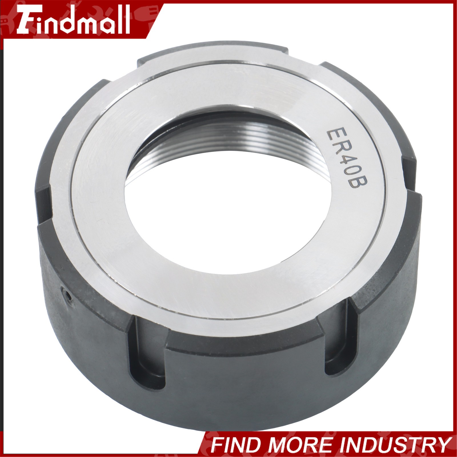 Findmall Precision ER40 Ball Bearing Collet Nut for CNC Tool Holder