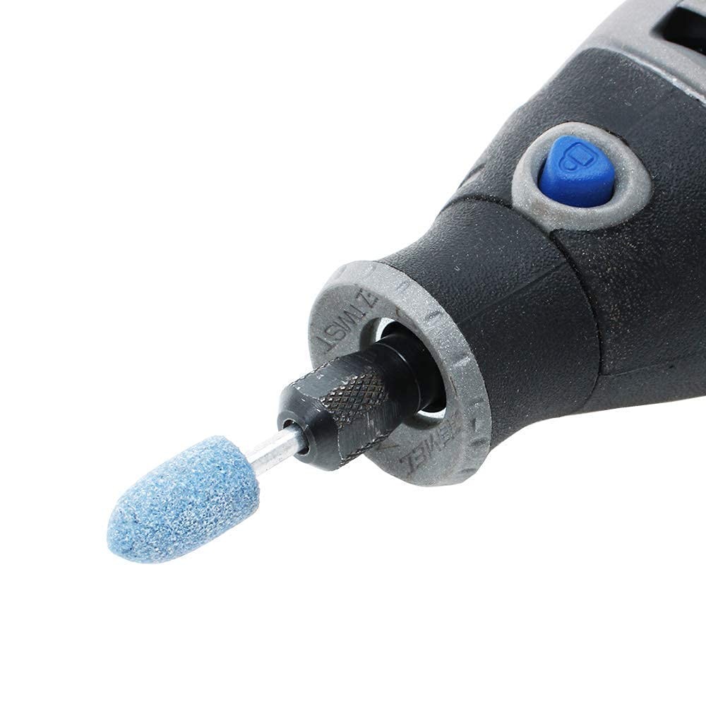 AUTOTOOLHOME 1/8" Shank Abrasive Mounted Stone Grinding Bits Sanding Blue