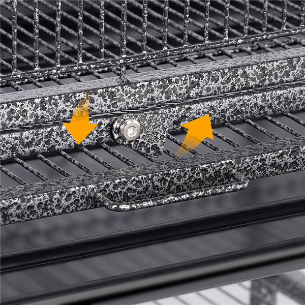 69'' Large Bird Parrot Cage Cockatiel Conure Cacique Pionus w/Stand & Two Doors