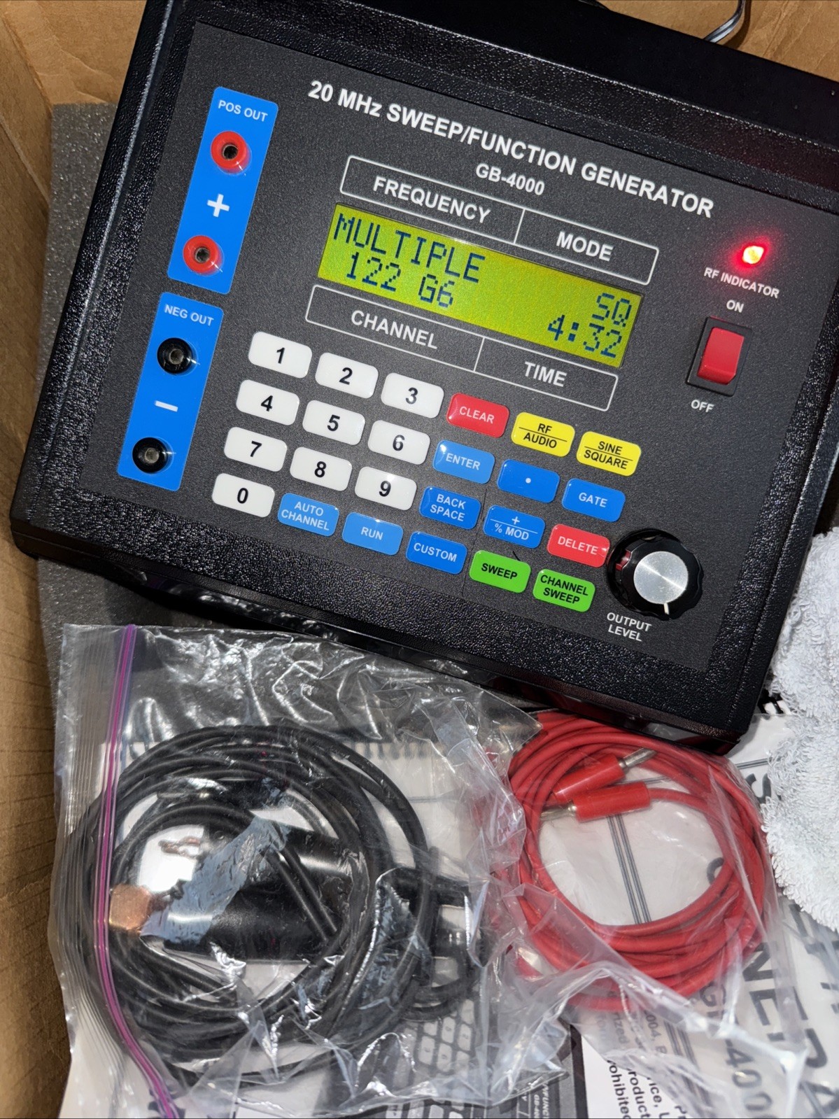 GB-4000 Rife - 20Mhz AMP A4/SR4 - Excellent Shape - Complete Rare Dark Blue